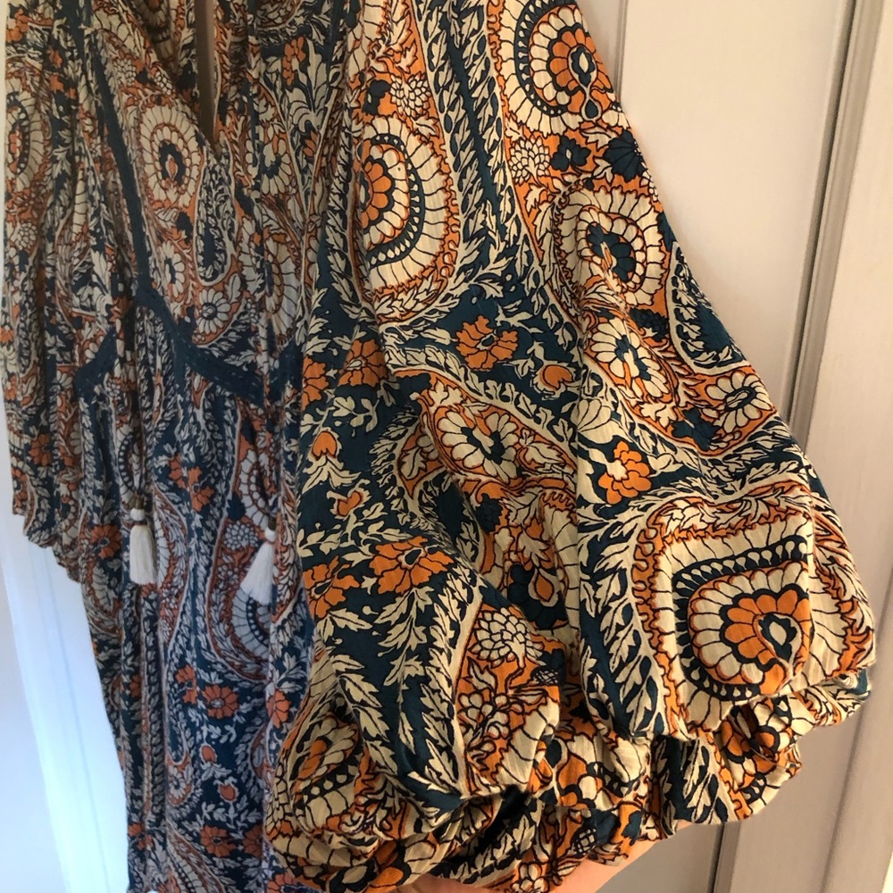 Anthropologie mini Bohemian Paisley Tunic Dress - Picture 6 of 9